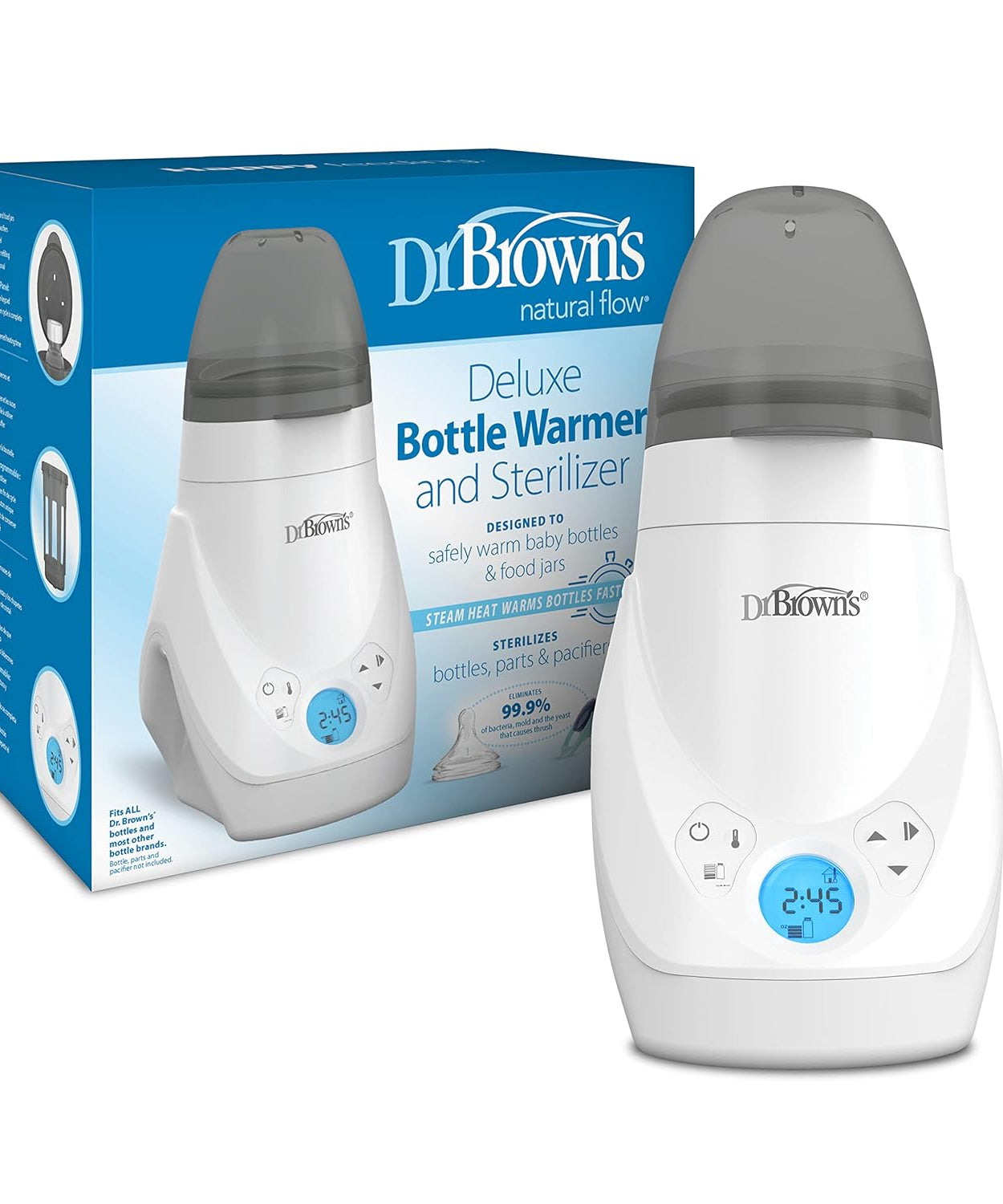 Dr Brown's Natural Flow Deluxe Bottle Warmer and Sterilizer for bootles, parts & Soothers - MINIMEE KIDS