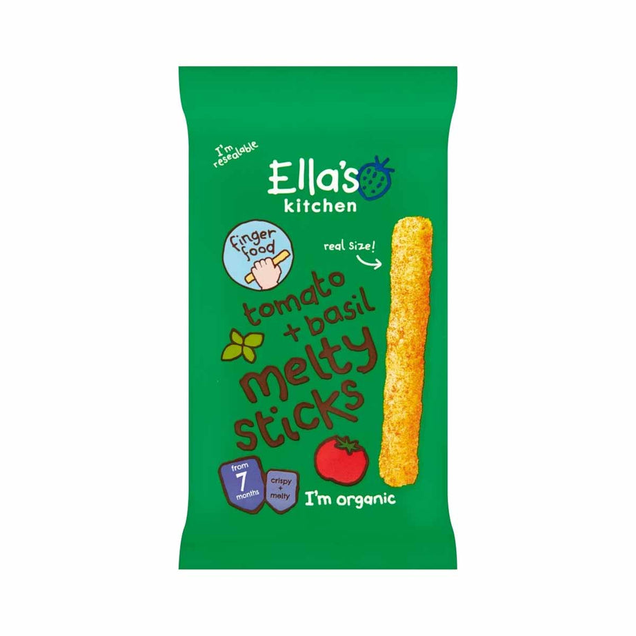 Ella's Kitchen Tomato + Basil Melty Sticks From 7 Months Babies - Organic