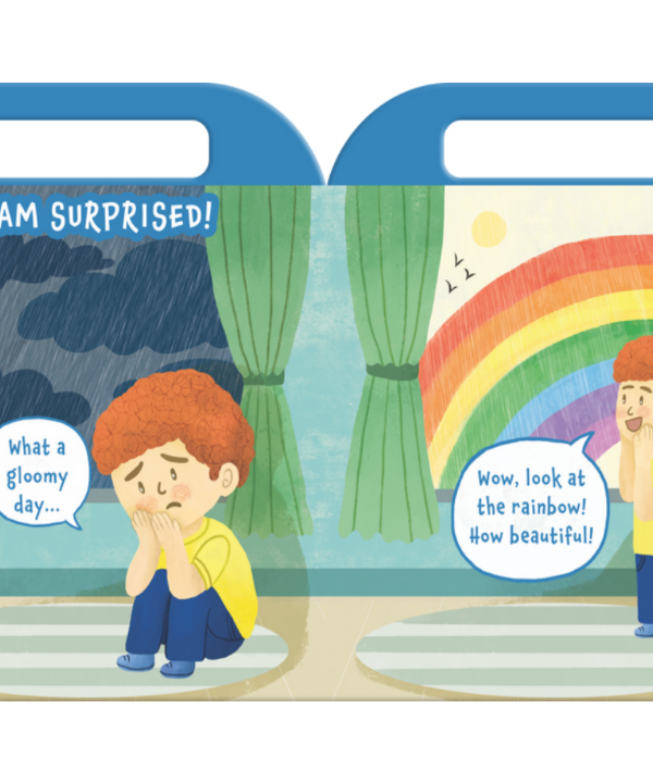 My Carry-Along Book of Emotions – Interactive Toddler Board Book with Built-In Handle for Emotional Intelligence, Feelings Management, and Early Learning