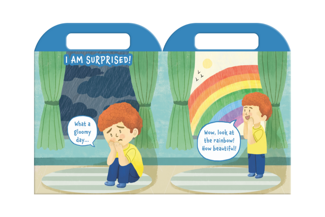 My Carry-Along Book of Emotions – Interactive Toddler Board Book with Built-In Handle for Emotional Intelligence, Feelings Management, and Early Learning