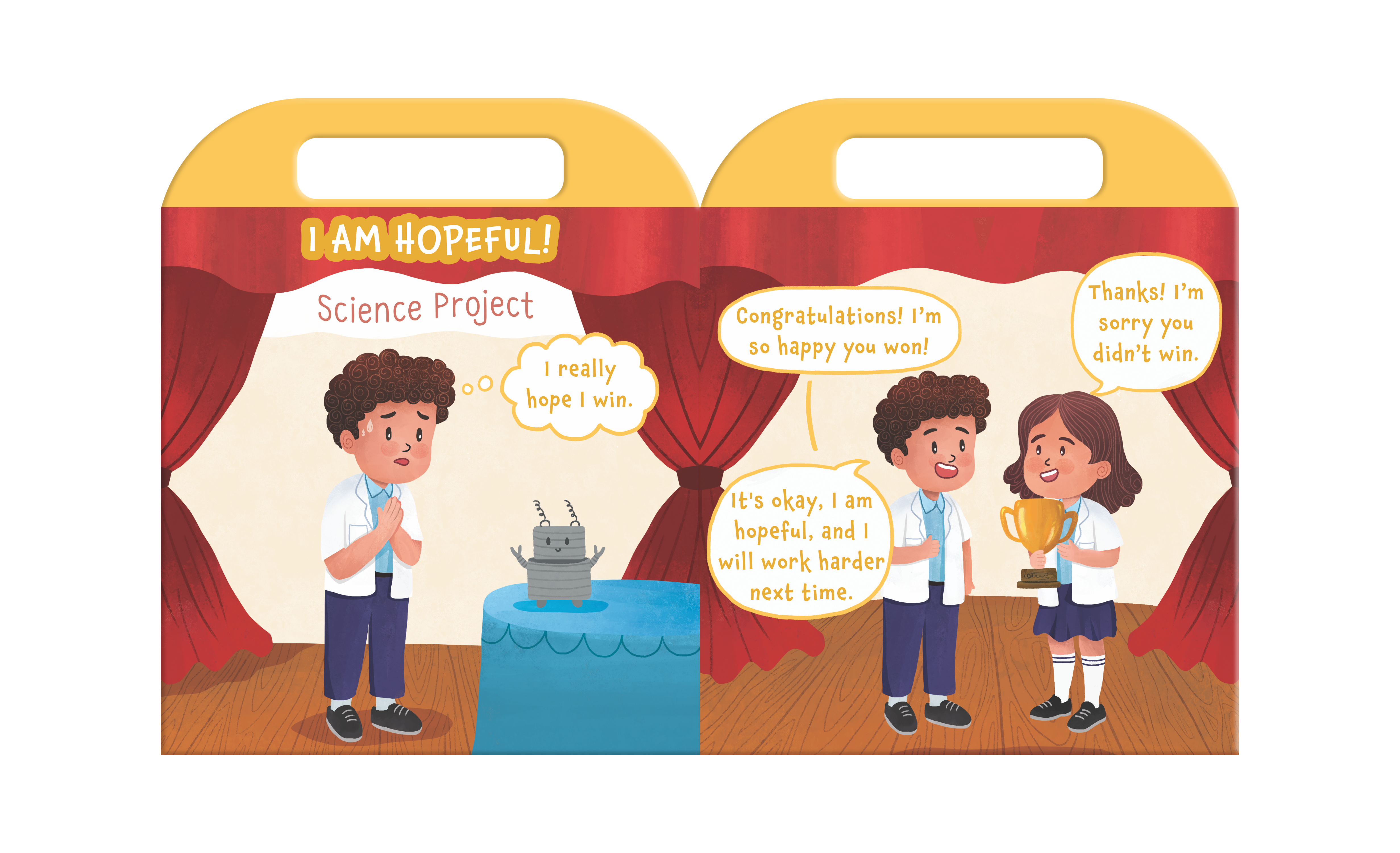 My Carry-Along Book of Emotions – Interactive Toddler Board Book with Built-In Handle for Emotional Intelligence, Feelings Management, and Early Learning