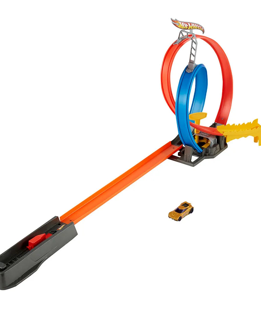 Hot Wheels Stunt Tracks - Energy Track | Power Loops! Stunts & Racing Set | Includes 1 Car | 5+ Years - GND92