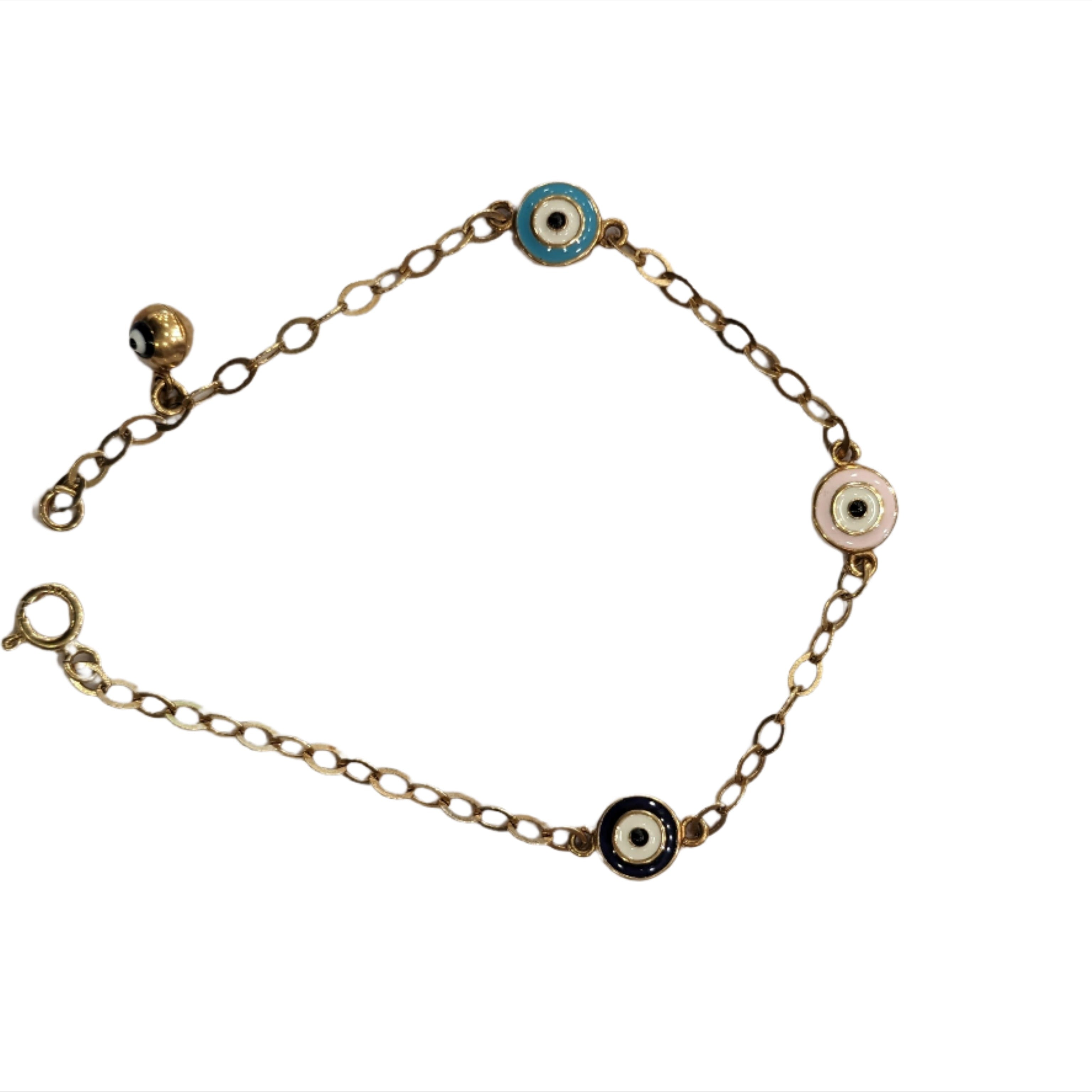 Evil Eye Protective & Stylish Bracelet for Kids - 18k Gold