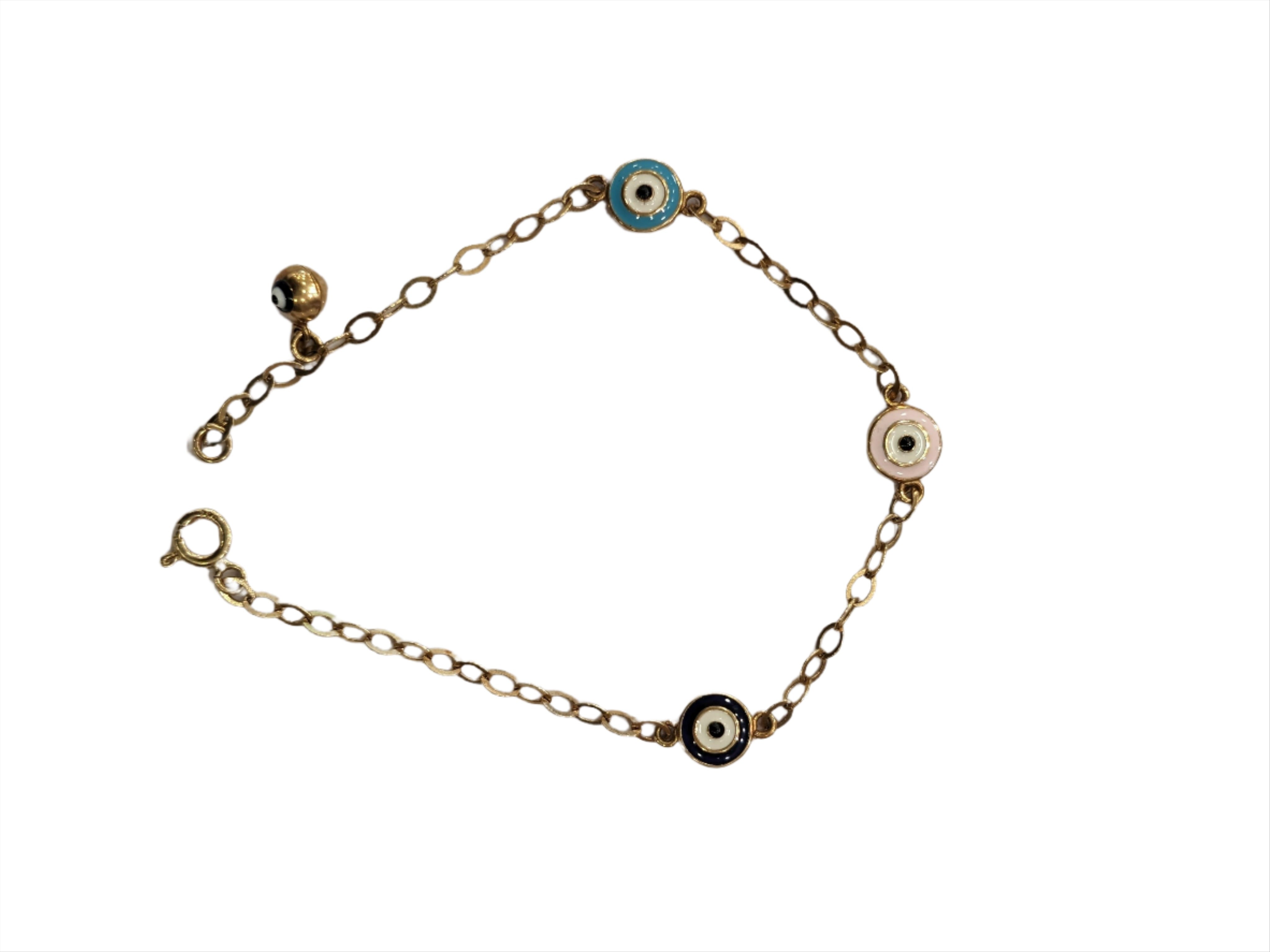 Evil Eye Protective & Stylish Bracelet for Kids - 18k Gold