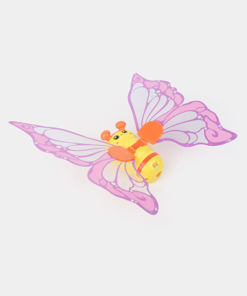 Flapping Bee Fairy Wings with Lights & Music – Motion-Activated Flying Bee Toy for Kids, Safe Non-Toxic, Interactive & Imaginative Play, Portable Gift (Box 9"x15")