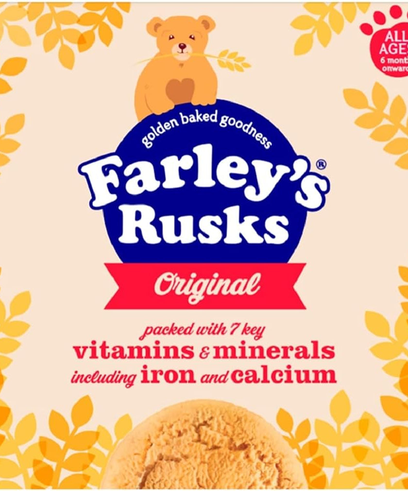 Heinz Farley's Rusks Original for All Kids from 6 Months Onwards - 300g | Super Tasty & Nutritious Baby Snack