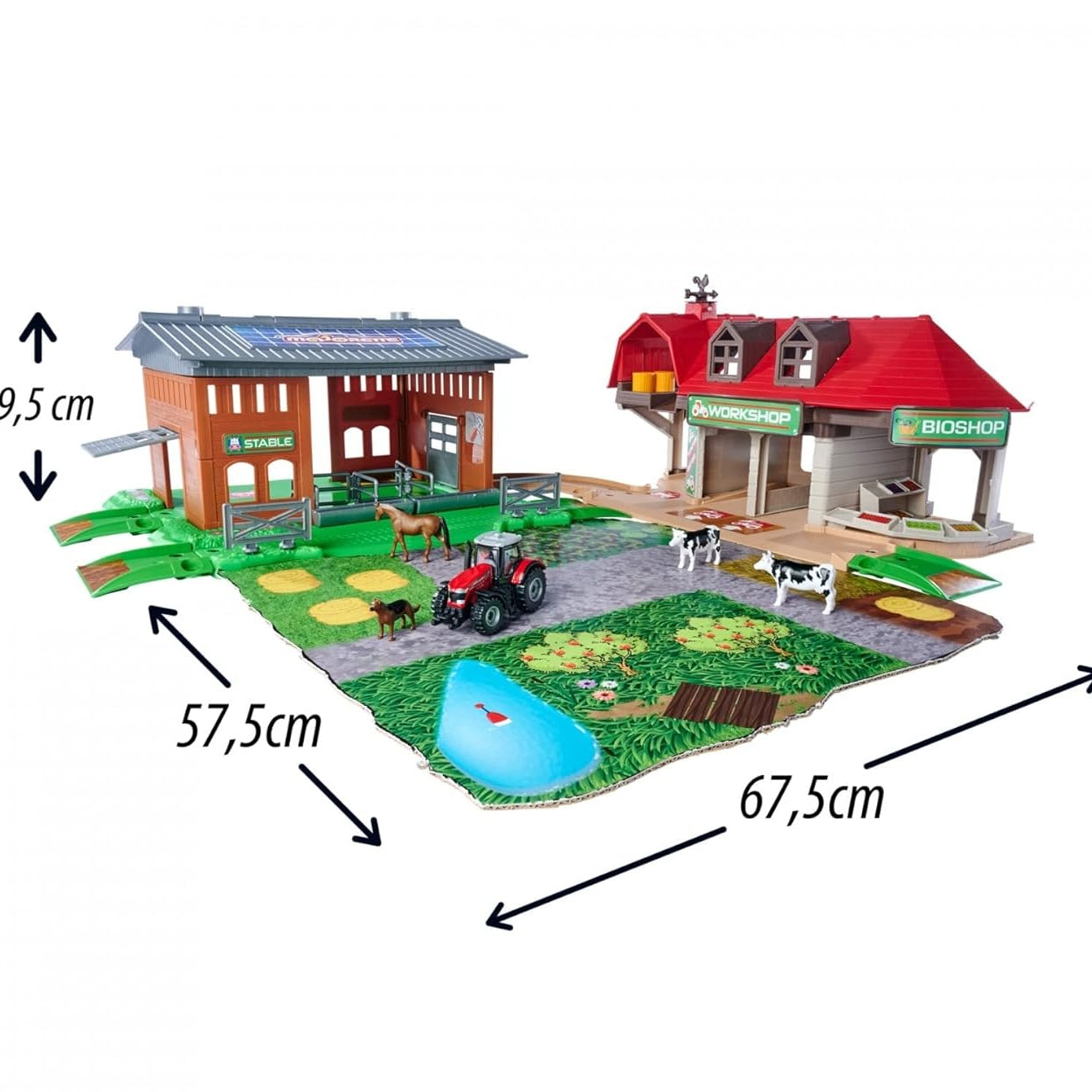 Majorette Creatix Farm Feature-Packed Toy Farm Set With Barn, Tractor, Animals & Accessories for Kids Aged 5+ | Multicolor