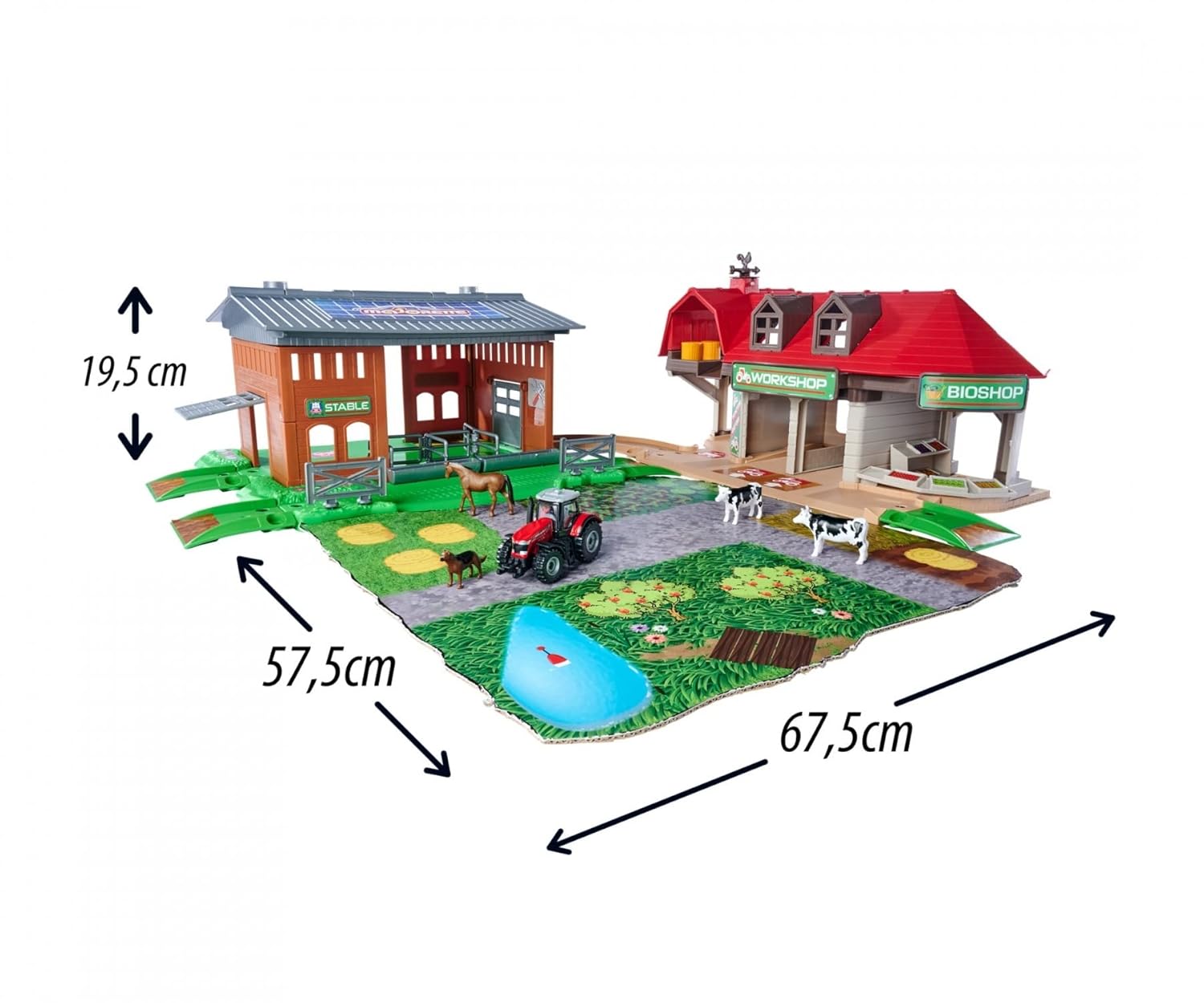 Majorette Creatix Farm Feature-Packed Toy Farm Set With Barn, Tractor, Animals & Accessories for Kids Aged 5+ | Multicolor