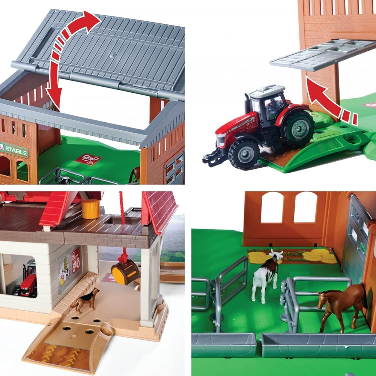 Majorette Creatix Farm Feature-Packed Toy Farm Set With Barn, Tractor, Animals & Accessories for Kids Aged 5+ | Multicolor