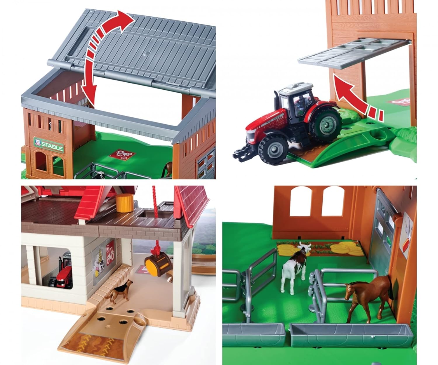 Majorette Creatix Farm Feature-Packed Toy Farm Set With Barn, Tractor, Animals & Accessories for Kids Aged 5+ | Multicolor