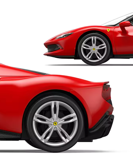 RASTAR 1:16 Ferrari 296 GTS RC Car – Officially Licensed Remote Control Ferrari Toy with 2.4GHz Controller, LED Headlights & Realistic Styling – Perfect Gift for Kids & Collectors - MINIMEE KIDS