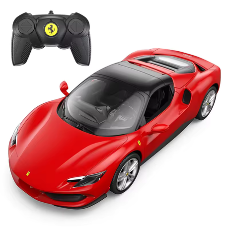 RASTAR 1:16 Ferrari 296 GTS RC Car – Officially Licensed Remote Control Ferrari Toy with 2.4GHz Controller, LED Headlights & Realistic Styling – Perfect Gift for Kids & Collectors