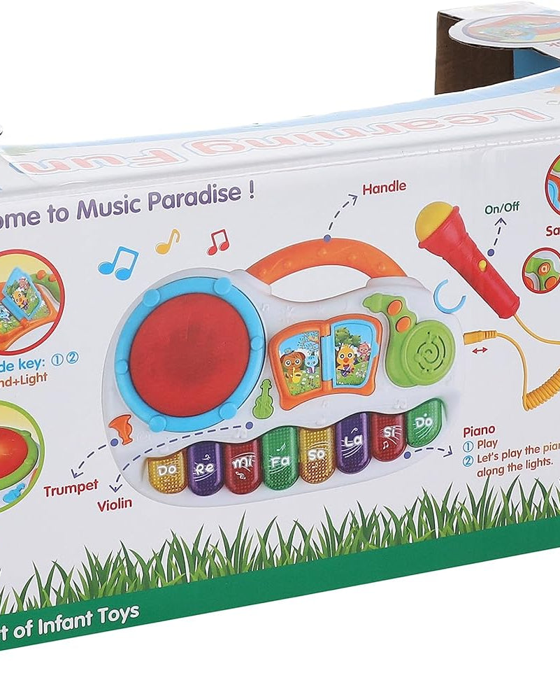 FiveStar Learning Fun Music Piano with Music and Lights for Kids - MINIMEE KIDS