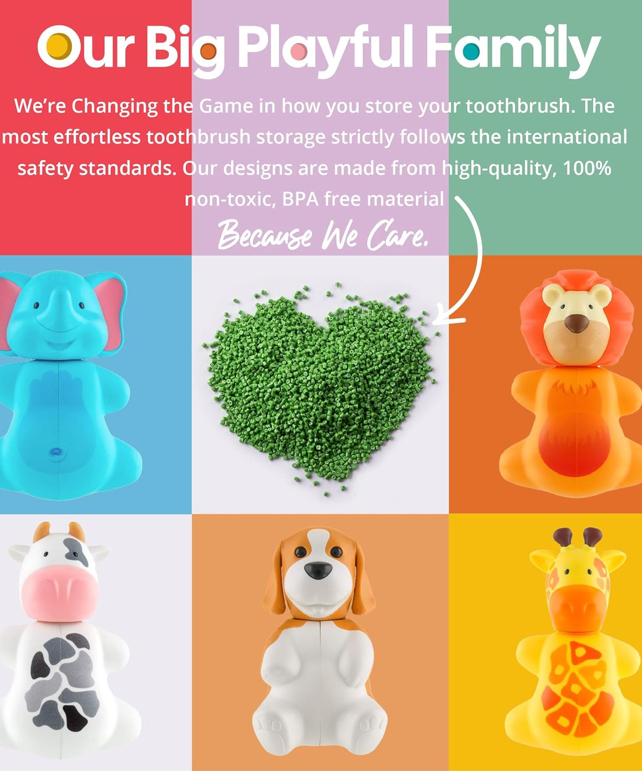Flipper Fun Animal ToothBrush & Toothbrush Cover Set - Dog - MINIMEE KIDS