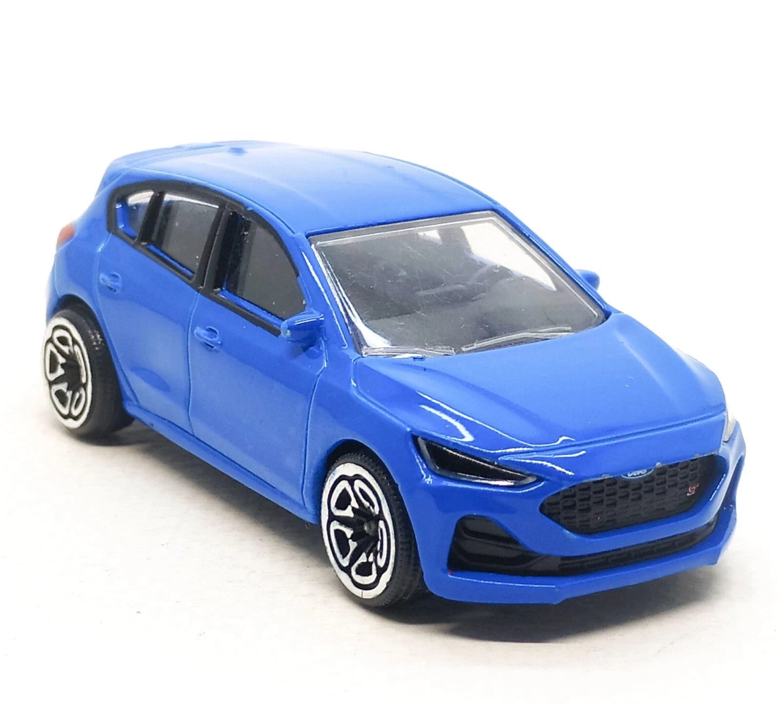 Majorette Street Cars Ford Focus ST | Officially Licensed Blue Die-Cast Metal Hot Hatch, Realistic 1:64 Scale Model for Kids and Collectors Aged 3+