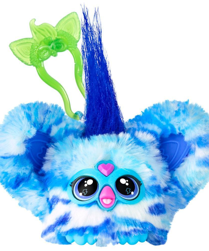 Hasbro Furby Furblets Ooh-Koo Mini Electronic Plush Toy – Musical Rock-Themed Talking Toy with Keychain Clip for Kids 6+ | 45+ Sounds & Phrases | Portable Interactive Plush for Boys & Girls
