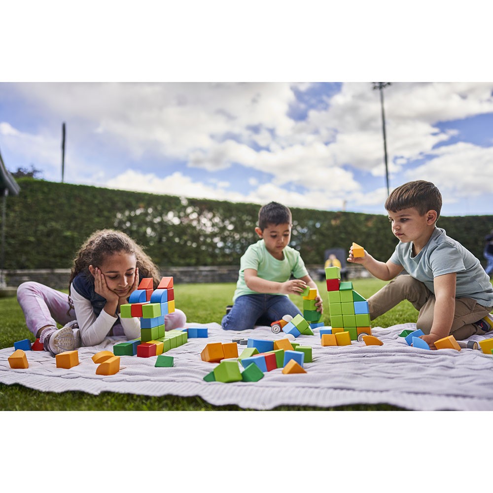 Geomag Magicube Little World 25 Pieces Magnetic Building Blocks with Magnetic Wheels For Ages 1-5 Years