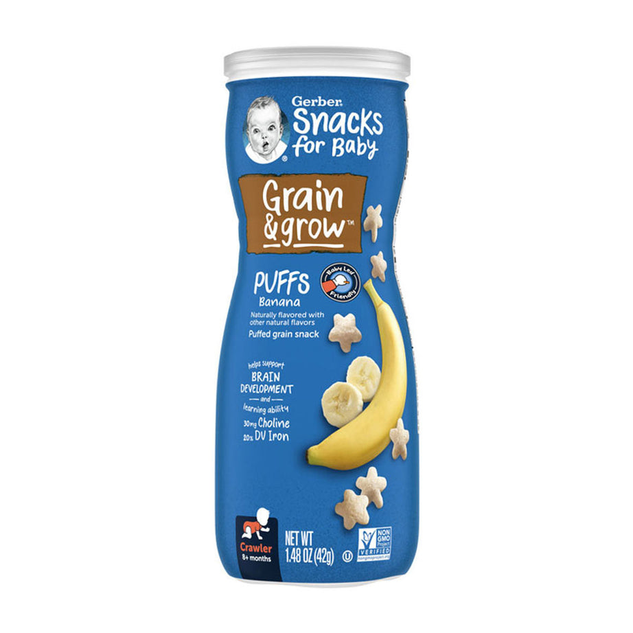 Gerber Grain & Grow Banana Puffs for Babies 8+months - 42g