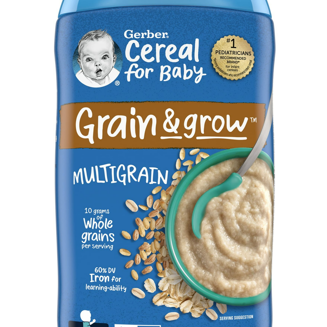 Gerber Grain & Grow Multigrain Cereal for Baby Sitter 2nd Foods - 454g