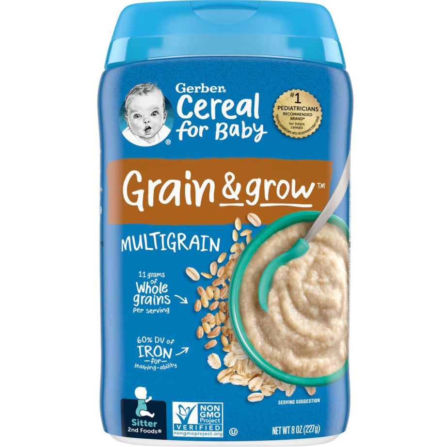 Gerber Grain & grow Multigrain Cereal for Sitter babies 2nd Foods - 227g