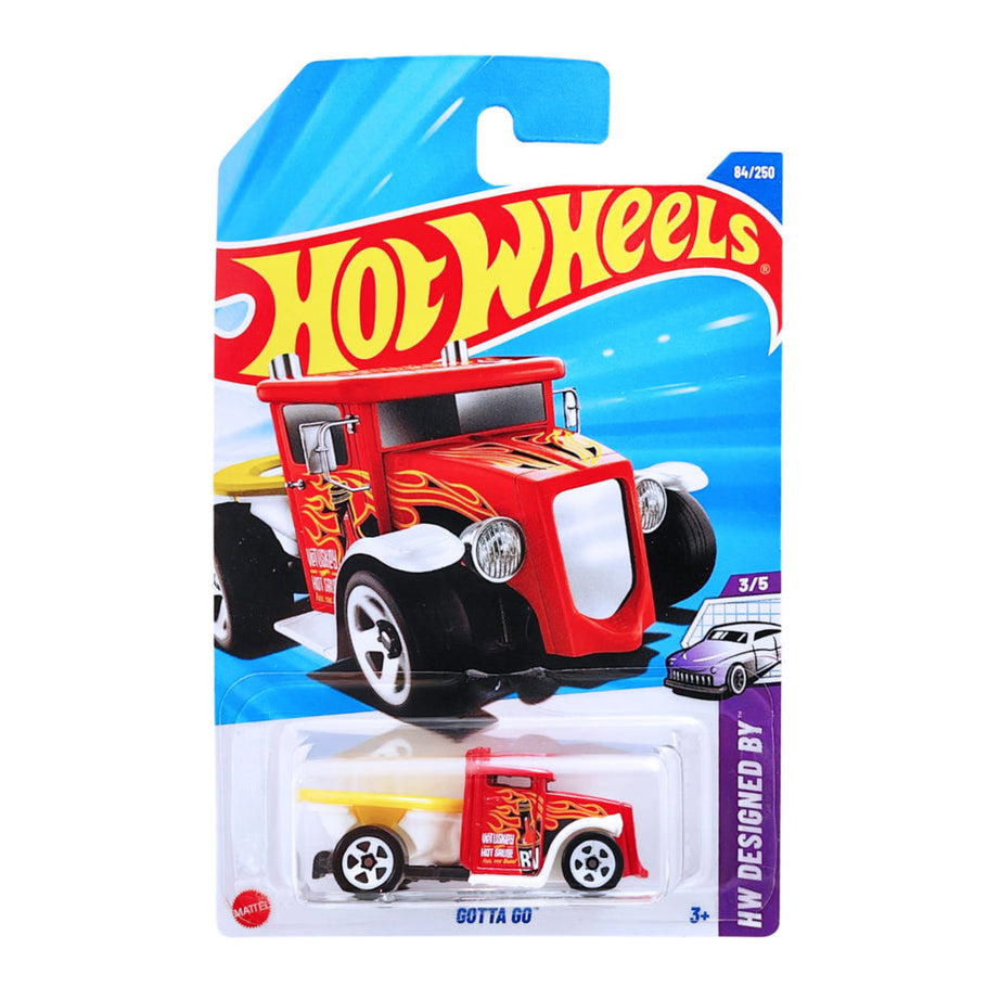 Hot Wheels Gotta Go (84/250) | HW Designed By Series (3/5) | 1:64 Scale Die-Cast Hot Rod Toilet Car for Kids & Collectors