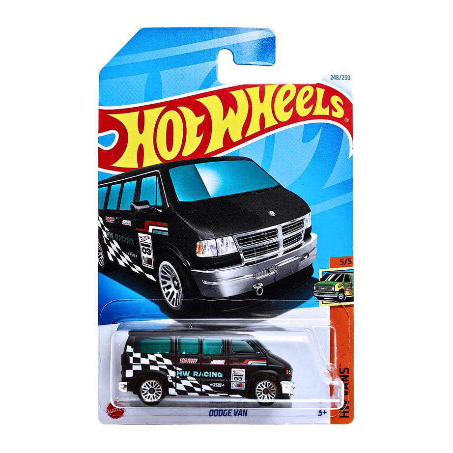 Hot Wheels Dodge Van (HW Vans 5/5) - The Classic American Van with a Racing Twist