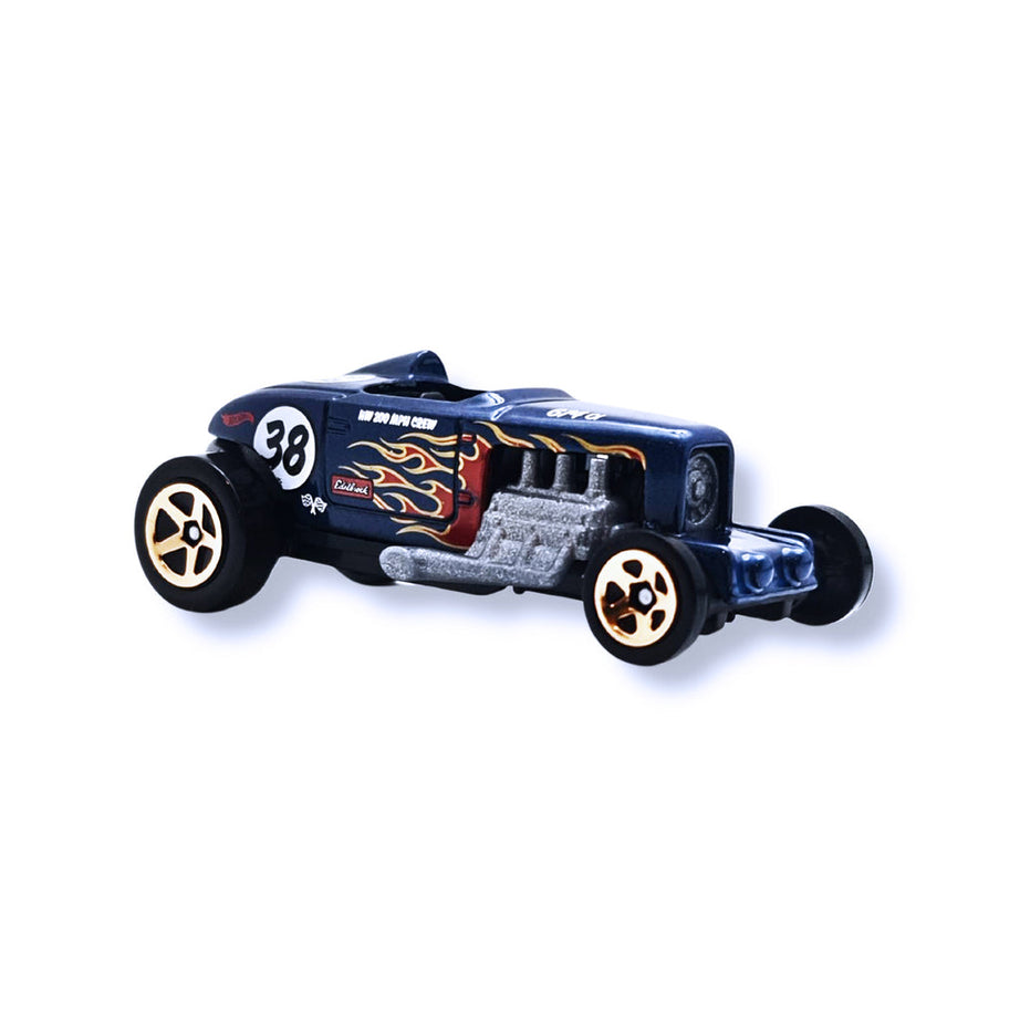 Hot Wheels Max Steel Die-Cast Car - HW ROD SQUAD 2/10 | 1:64 Scale Vintage Hot Rod with Flames | Collector's Edition 25/250 | 3+ Years