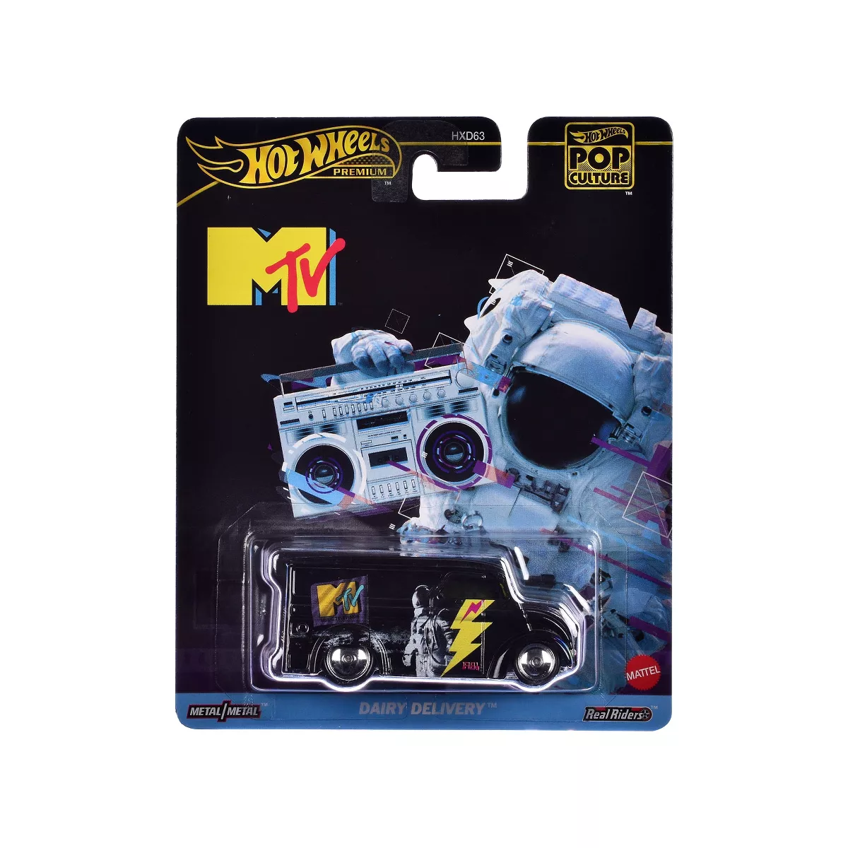 Hot Wheels Premium Pop Culture MTV Dairy Delivery | Metal/Metal Real Riders | 1:64 Scale Collectible | Minimee Kids India
