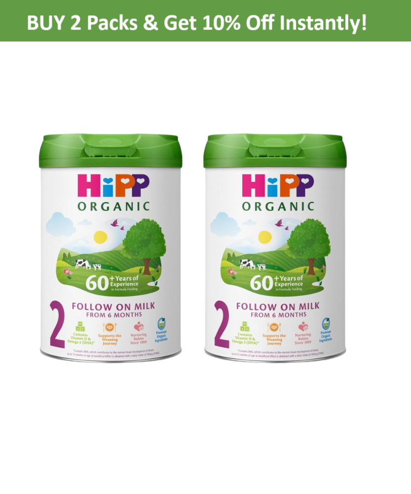 HiPP Organic 2 Follow on Baby Milk Powder from 6 Months (800g) – Nutritionally Tailored with Over 60 Years of Expertise in Organic Baby Formula | New Eco-Friendly Packaging with Smart Design | Made in Germany - MINIMEE KIDS