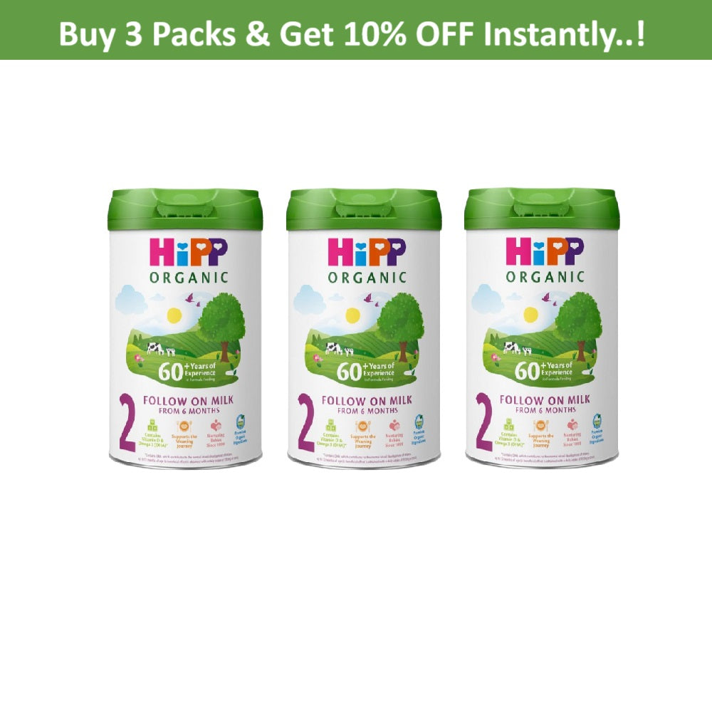 HiPP Organic 2 Follow on Baby Milk Powder from 6 Months (800g) – Nutritionally Tailored with Over 60 Years of Expertise in Organic Baby Formula | New Eco-Friendly Packaging with Smart Design | Made in Germany - MINIMEE KIDS