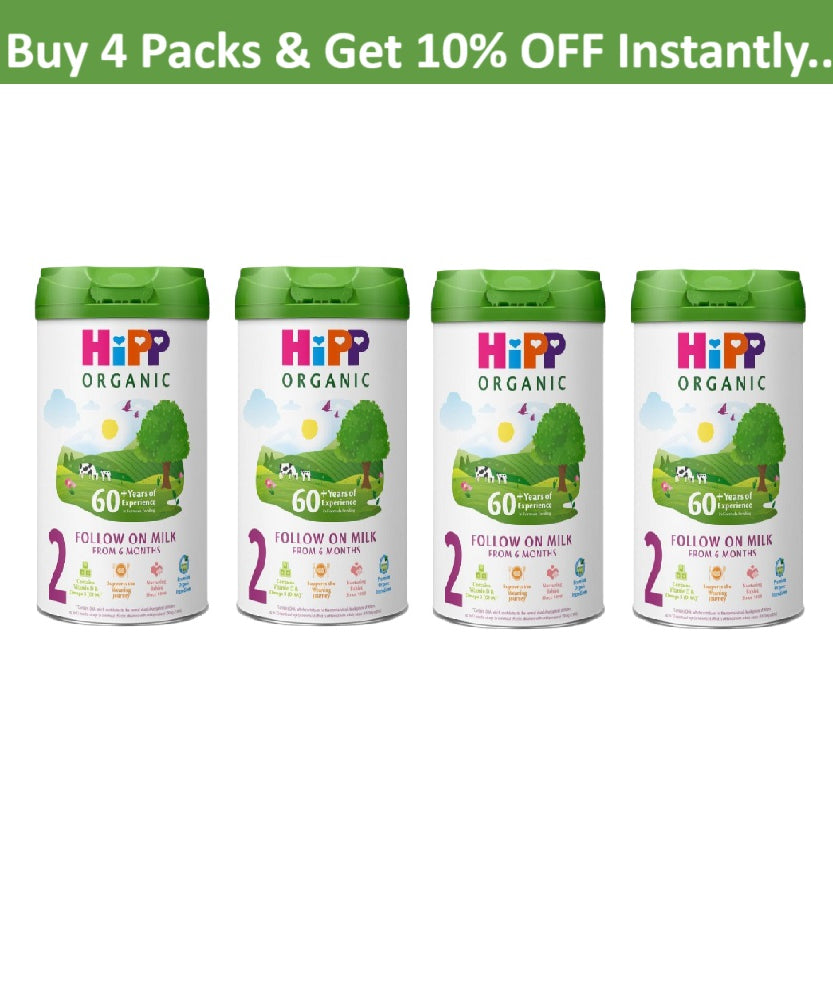 HiPP Organic 2 Follow on Baby Milk Powder from 6 Months (800g) – Nutritionally Tailored with Over 60 Years of Expertise in Organic Baby Formula | New Eco-Friendly Packaging with Smart Design | Made in Germany - MINIMEE KIDS