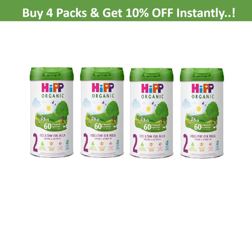 HiPP Organic 2 Follow on Baby Milk Powder from 6 Months (800g) – Nutritionally Tailored with Over 60 Years of Expertise in Organic Baby Formula | New Eco-Friendly Packaging with Smart Design | Made in Germany - MINIMEE KIDS