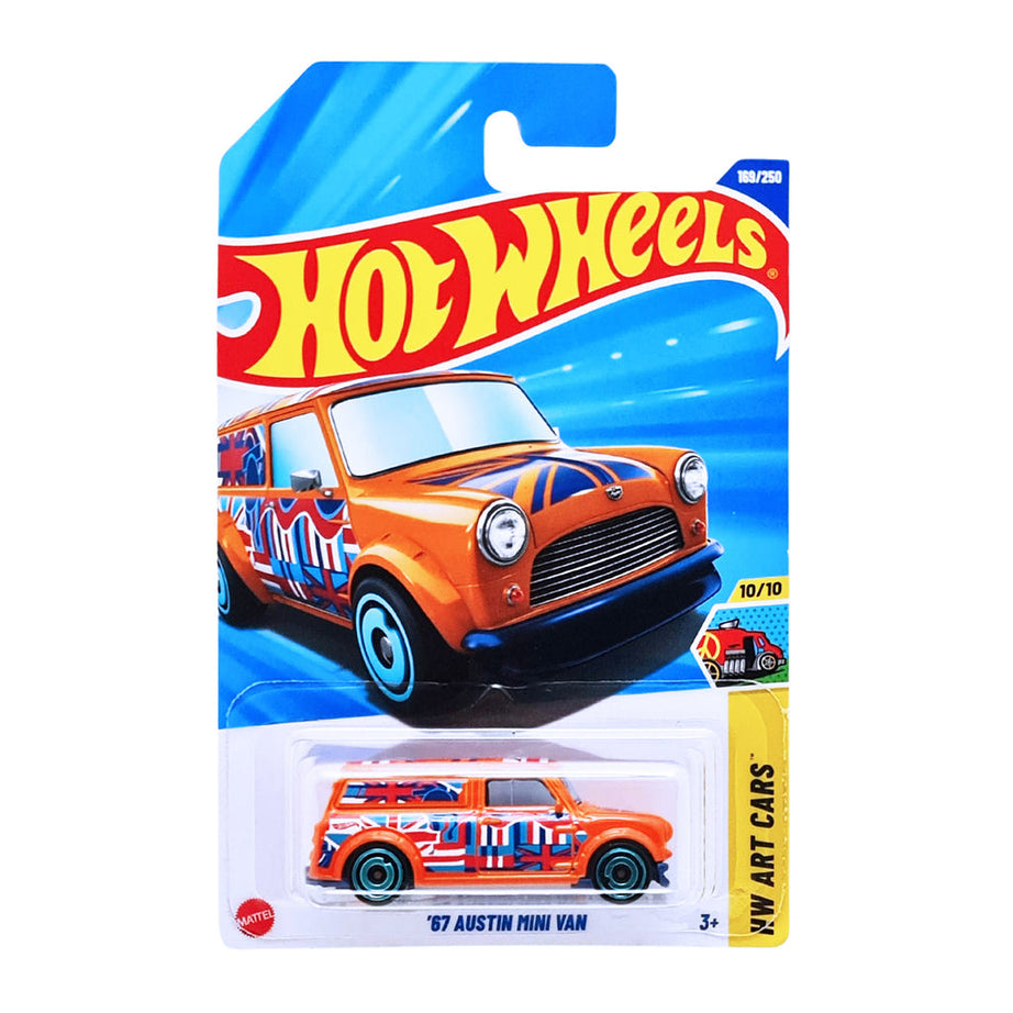 Hot Wheels '67 Austin Mini Van – HW Art Cars 2025 – Limited Edition Diecast (169/250, 10/10)