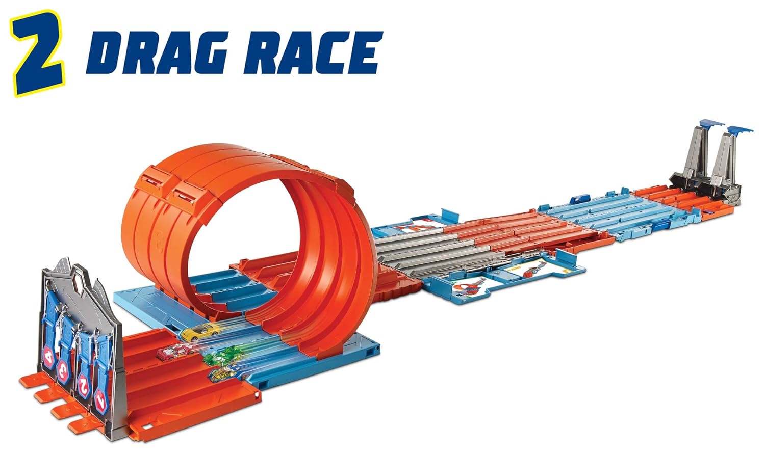 Hot Wheels Action Race Crate Unassembled 3-in-1 Track Playset for Ages 6+ Years
