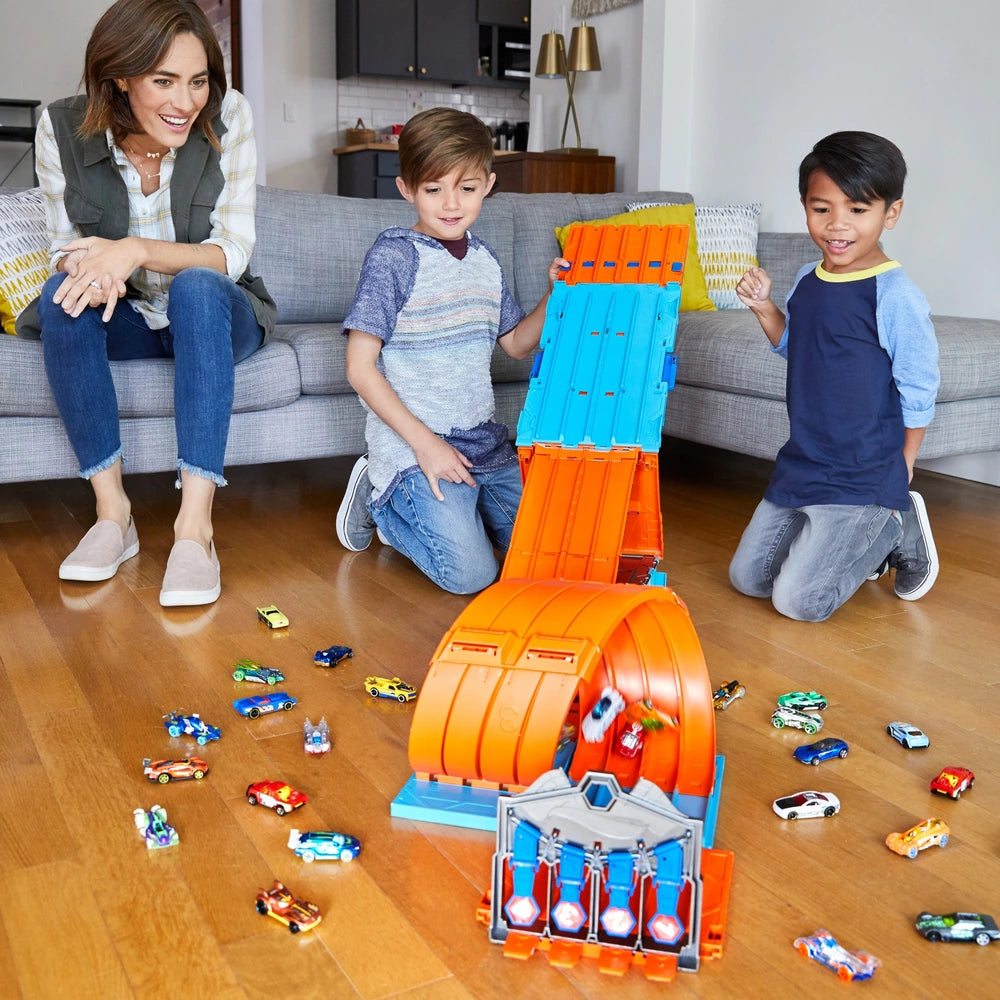 Hot Wheels Action Race Crate Unassembled 3-in-1 Track Playset for Ages 6+ Years