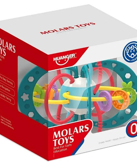 Huanger Molars Toys | Best for Early Education with Safe Silicon Soft Sensory Teething Ball | 0+ Months | Color May Vary - MINIMEE KIDS