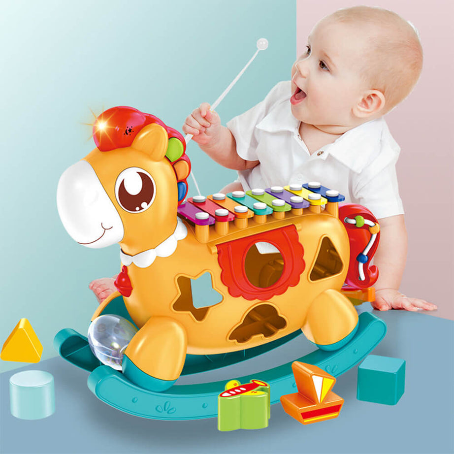 Huanger Musical Piano - Pony Tail Horse Piano Toy for Kids 18 Months and Above - MINIMEE KIDS