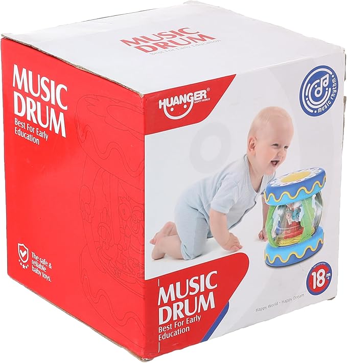 Multi-functional baby musical merry-go-round hand drums toy.