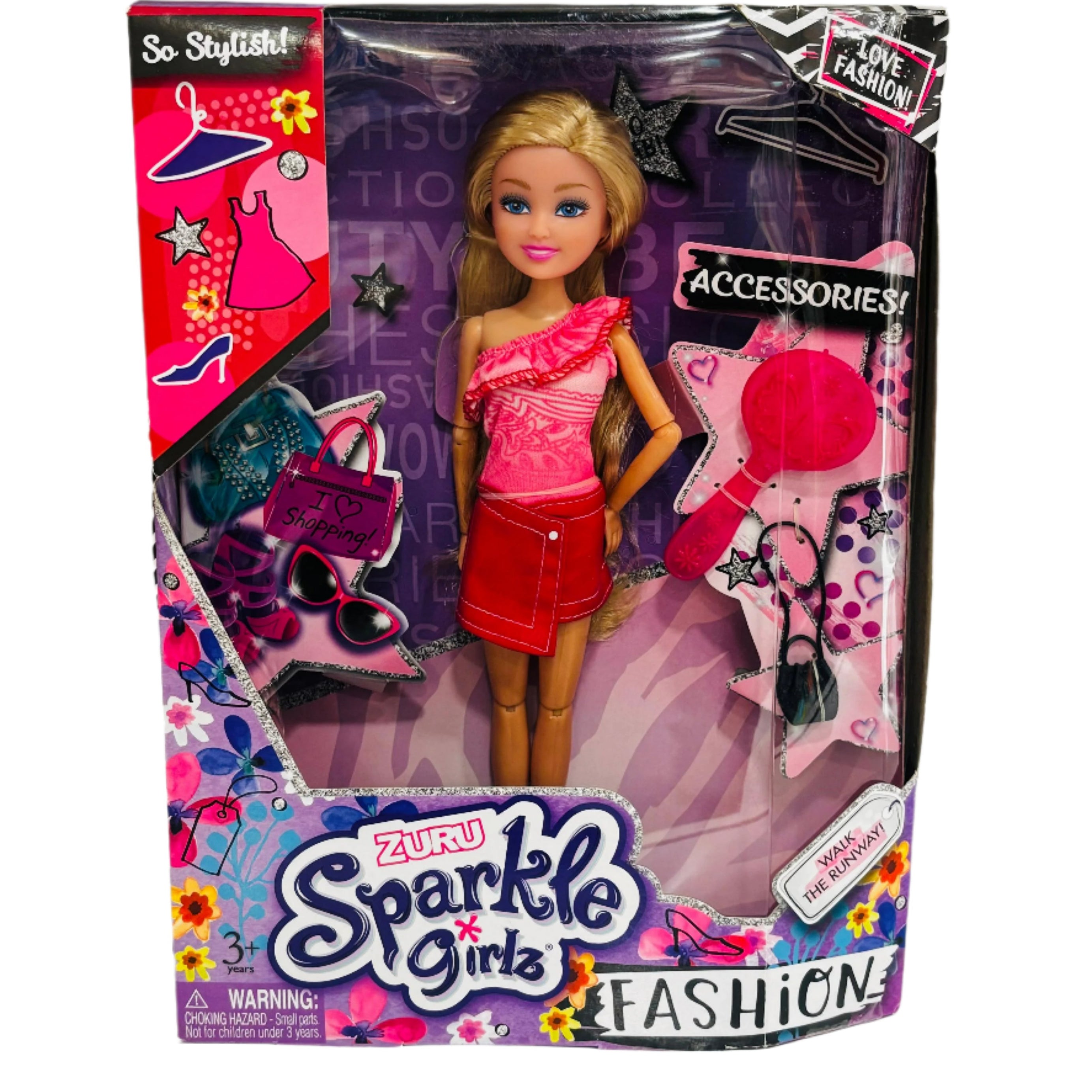 Zuru Sparkle Girlz Fashion Doll with Accessories - Stylish Doll for Girls, Ages 3 and Up | Randomly Any Doll is Choosen