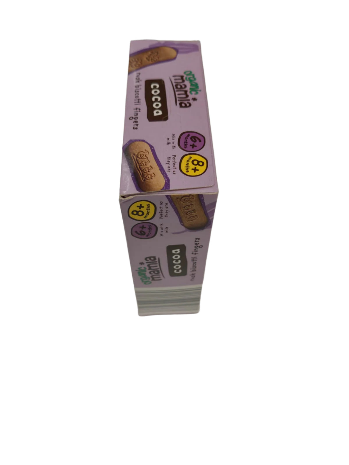 Organic Mamia Cocoa Rusk Biscotti Fingers for Babies 6+ Months & 8+ Months - 100g | Organic Teething Snack | No Artificial Colours or Flavourings | Perfect First Finger Food