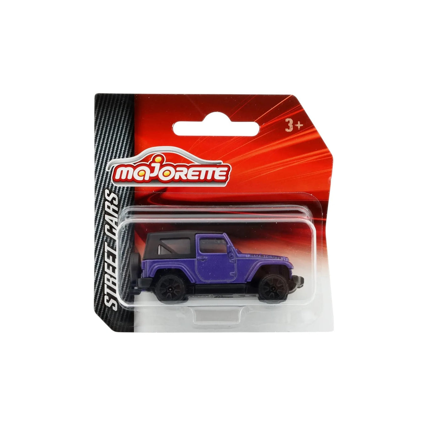 Majorette Street Cars - Jeep Wrangler Rubicon | Purple Die-Cast Metal Toy Car, Officially Licensed 1:64 Scale Off-Road Model with Suspension for Kids and Collectors Aged 3+