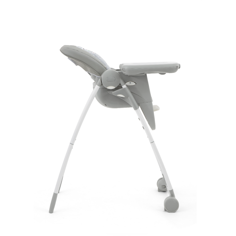Joie Multiply 6in1 Convertible Baby High Chair – Adjustable Heights & Recline | Booster to Play Table | For 6M to 6Y (Up to 27Kg) – Portrait Grey