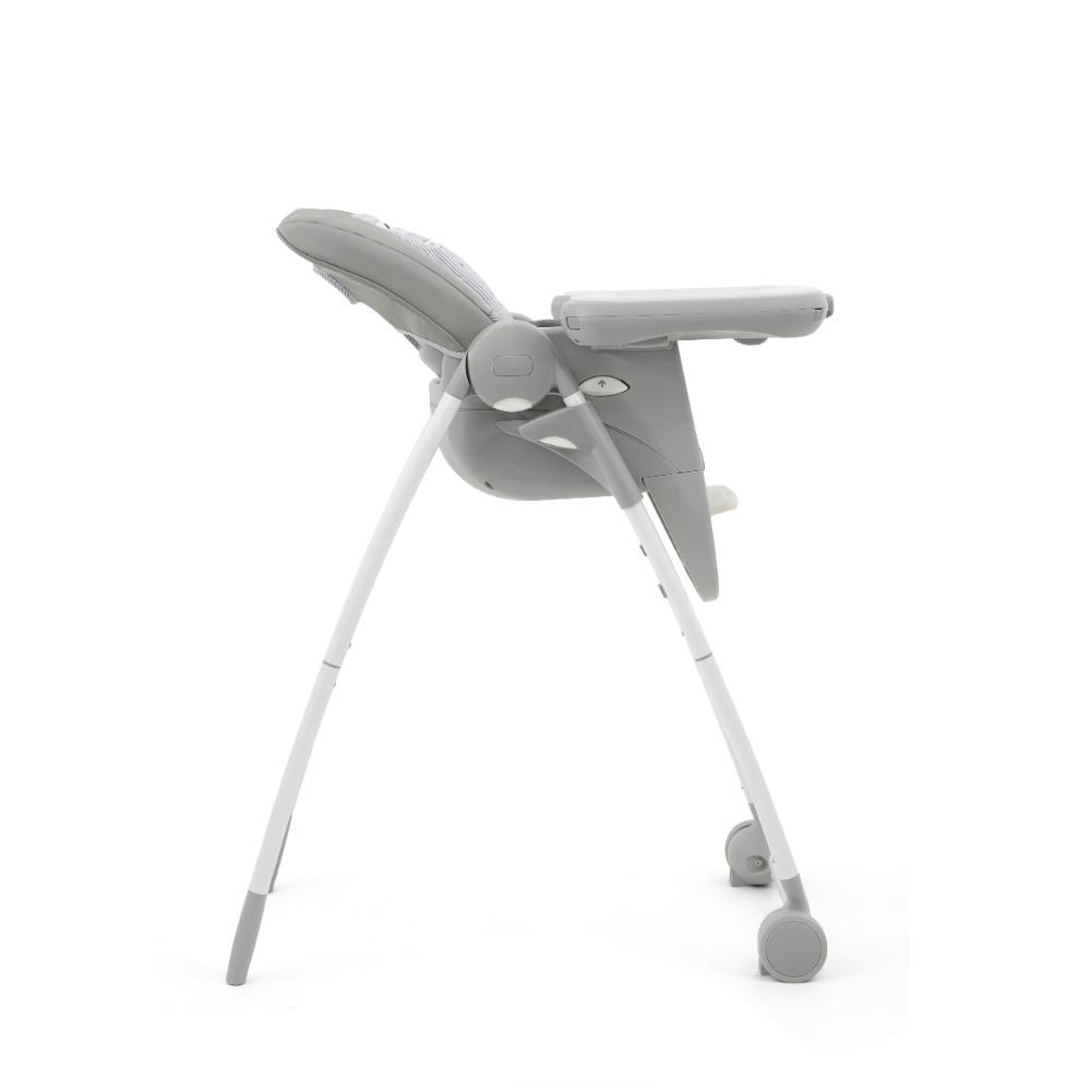 Joie Multiply 6in1 Convertible Baby High Chair – Adjustable Heights & Recline | Booster to Play Table | For 6M to 6Y (Up to 27Kg) – Portrait Grey