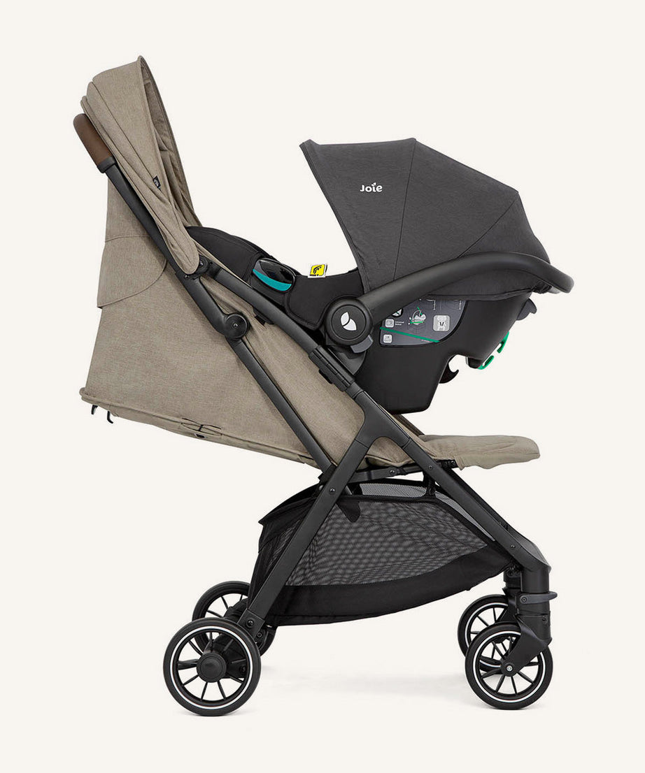 Joie Pact Pro Lightweight Stroller | Birth to 22kg (Approx. 4 Years) | Featherlight 6.3kg with One-Hand Compact Flat Fold | 3-in-1 Travel System Ready | Available in 5 Premium Shades - MINIMEE KIDS