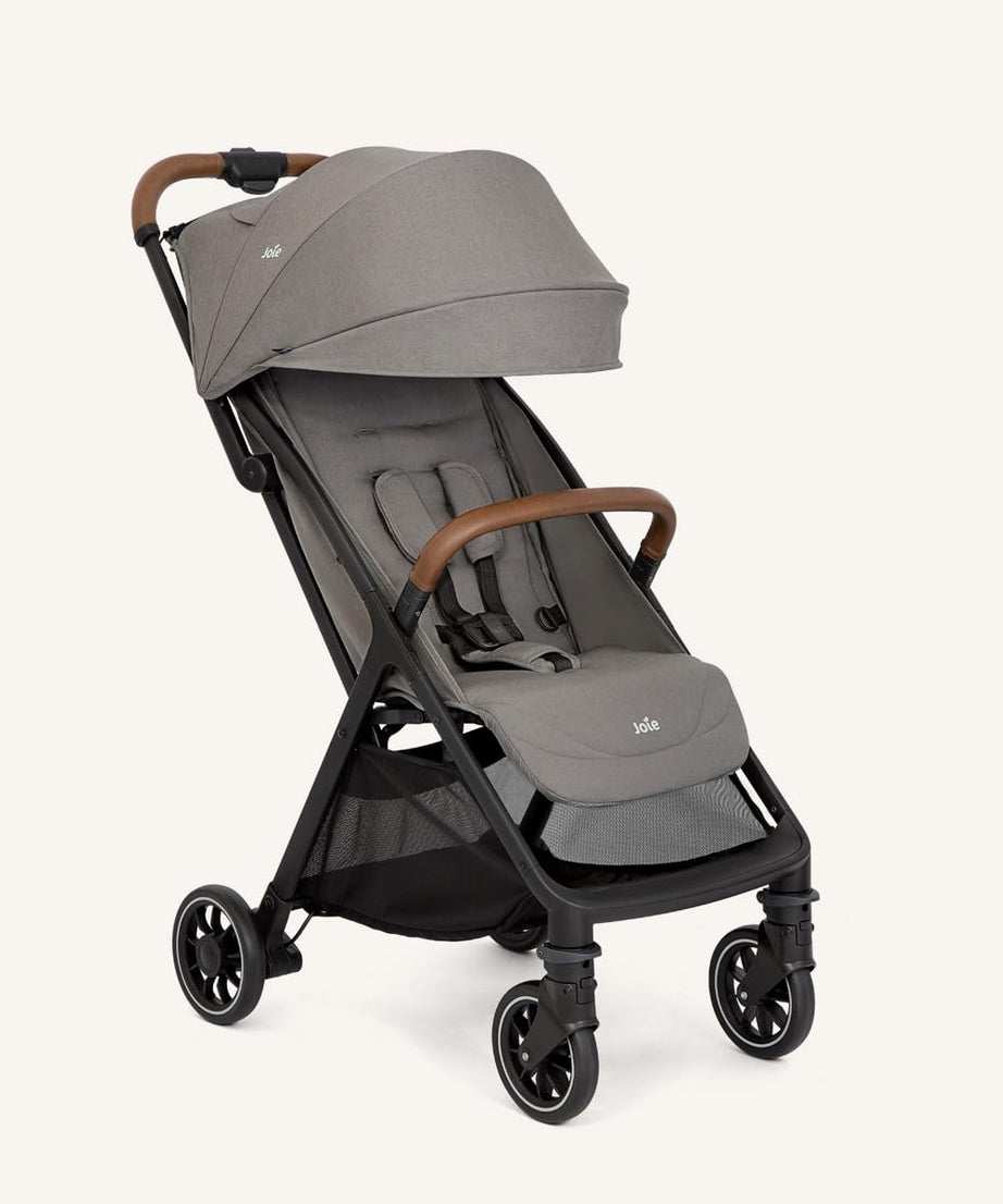 Joie Pact Pro Lightweight Stroller | Birth to 22kg (Approx. 4 Years) | Featherlight 6.3kg with One-Hand Compact Flat Fold | 3-in-1 Travel System Ready | Available in 5 Premium Shades - MINIMEE KIDS
