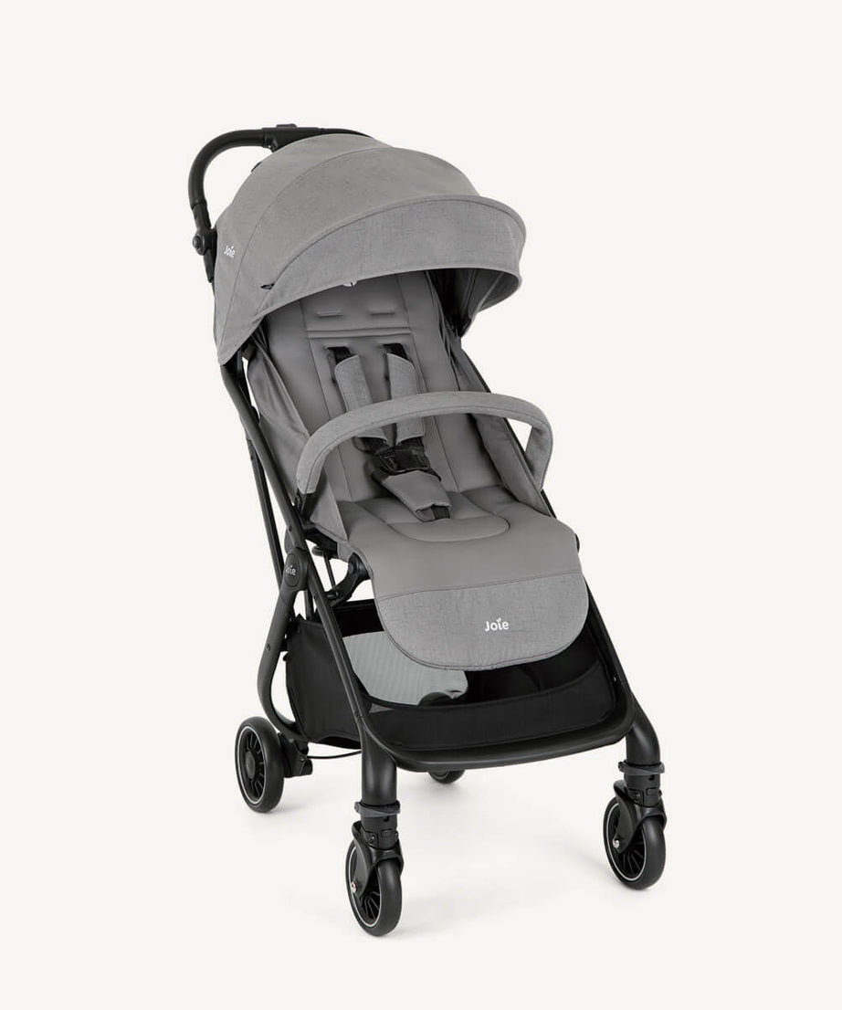 Joie Tourist™ 3-in-1 Lightweight Stroller | Birth to 15kg (Approx. 3 Years) | 6kg Featherlight Design with Automatic Self-Fold | Travel System Ready with Carry Strap & Rain Cover - MINIMEE KIDS