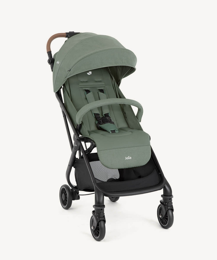 Joie Tourist™ 3-in-1 Lightweight Stroller | Birth to 15kg (Approx. 3 Years) | 6kg Featherlight Design with Automatic Self-Fold | Travel System Ready with Carry Strap & Rain Cover - MINIMEE KIDS