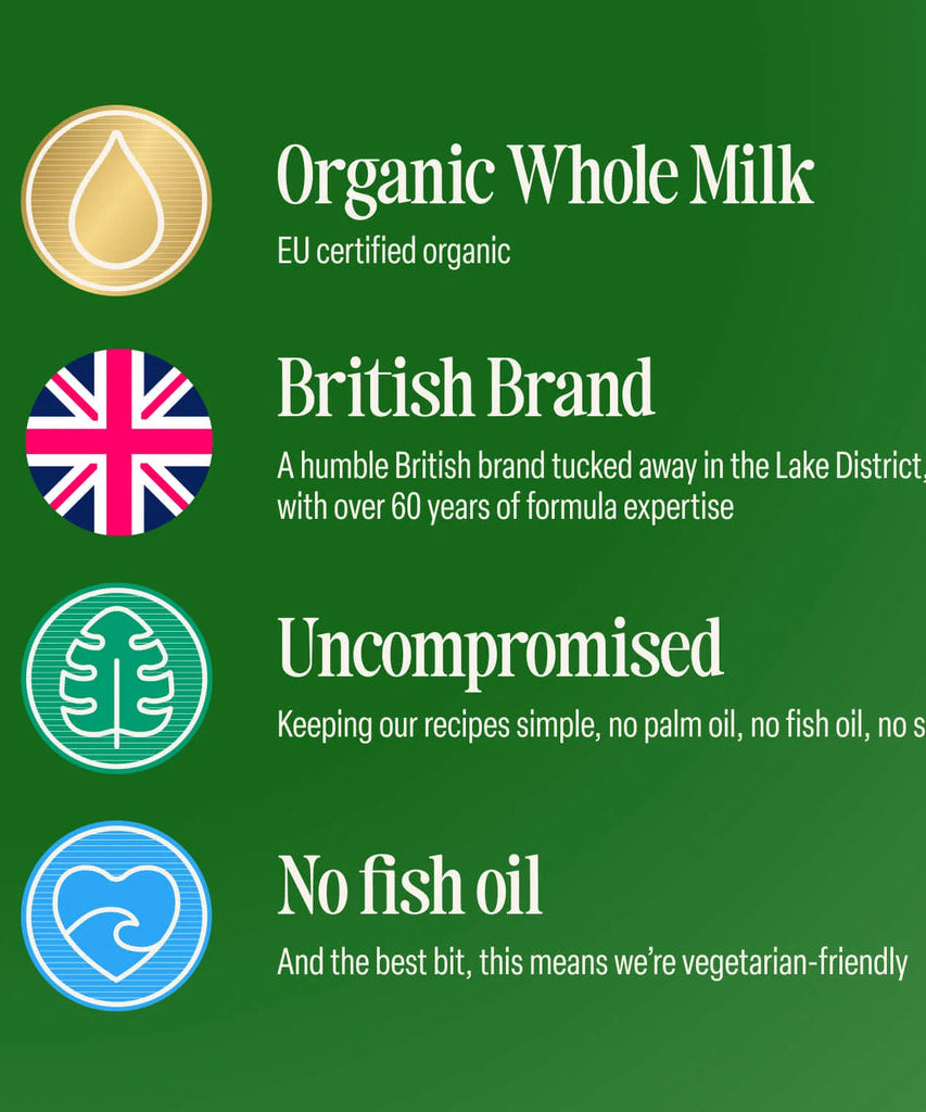 Kendamil Organic First Infant Milk Ready to Feed (200ml) – Stage 1 | Organic Whole Milk, No Palm Oil, Plant-Based Algae DHA & Prebiotics (Ready to Drink)