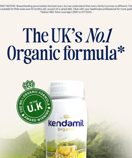 Kendamil Organic Follow-On Milk Ready to Feed 200ml – Stage 2 for 6-12 Months | Ready to Drink Bottle