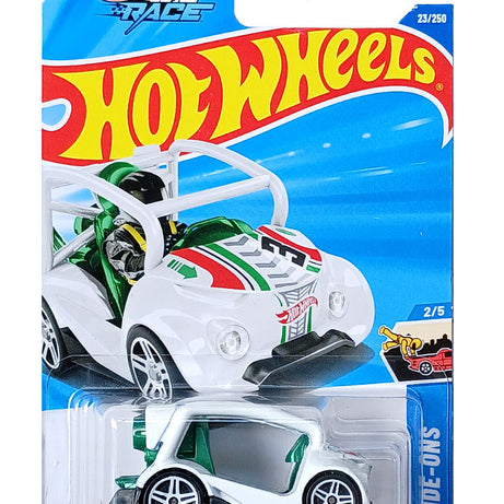 Hot Wheels Kick Kart (23/250), HW Ride-Ons Series (2/5), Netflix "Hot Wheels Let's Race" Edition, 1:64 Scale Die-Cast Go-Kart for Kids & Collectors Aged 3+